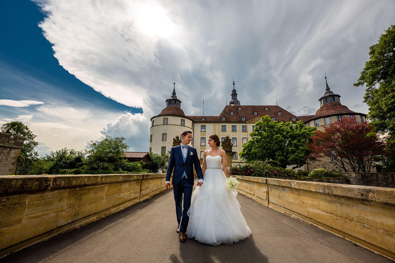 Brautpaar Porträt Schloss Langenburg Hochzeitsfotograf