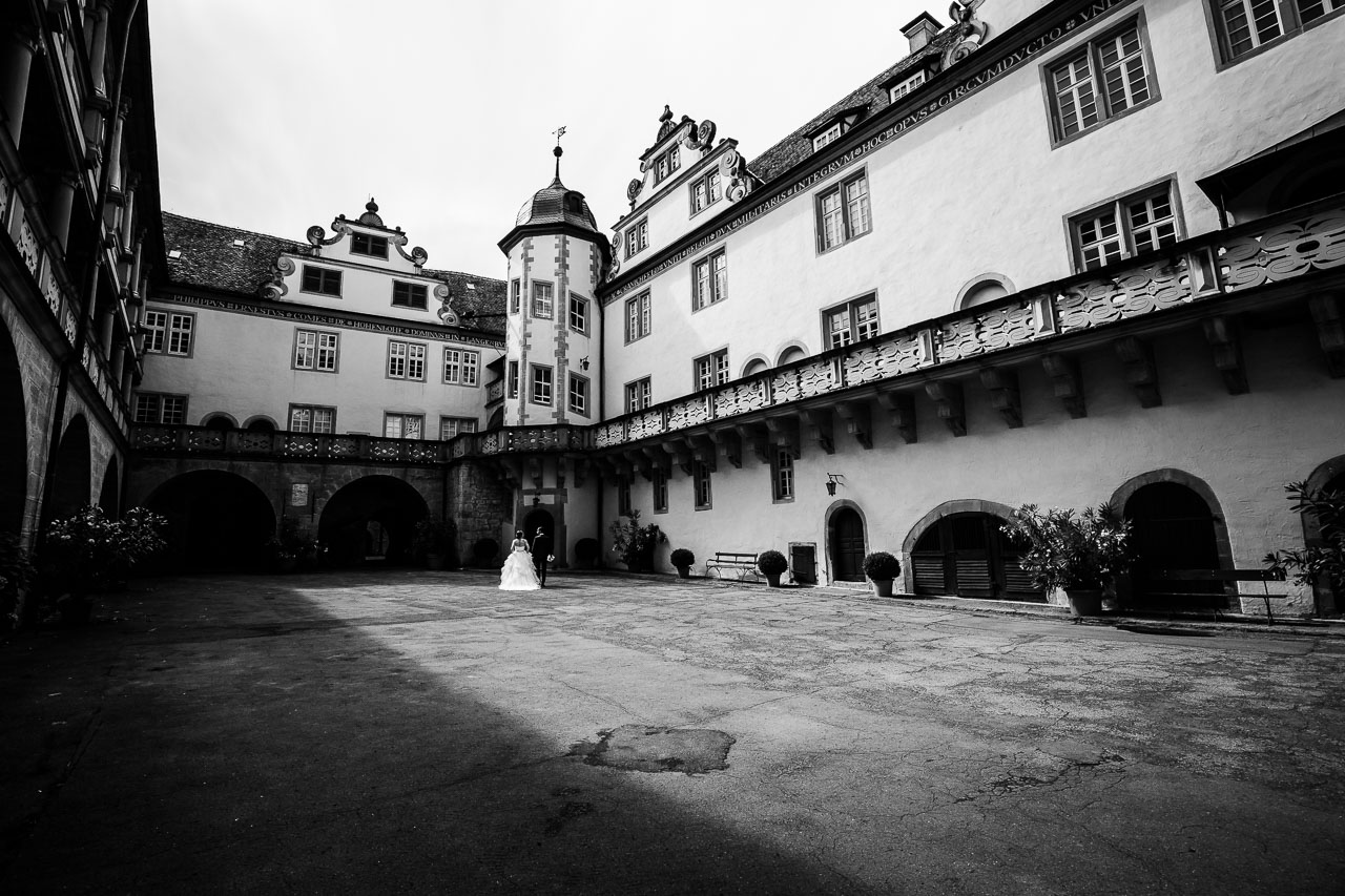 Hochzeitspaar Hochzeit Schloss Langenburg